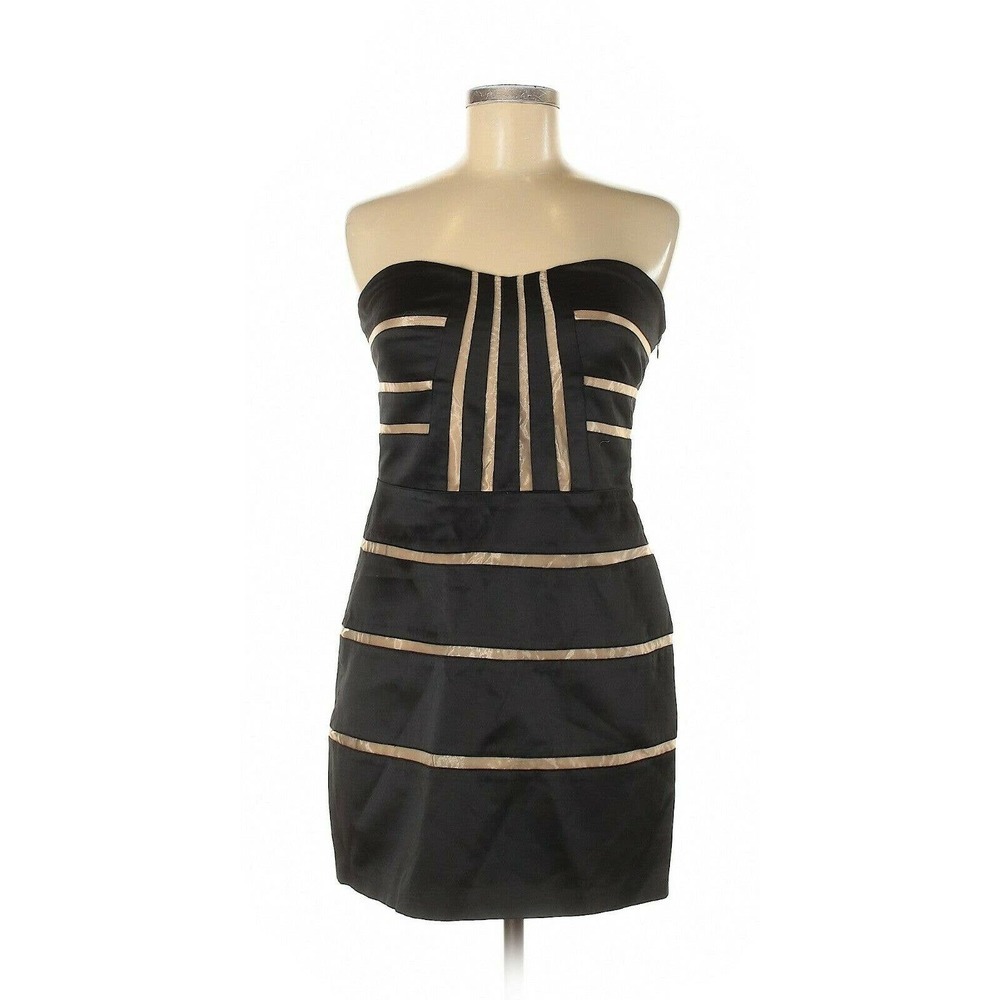 BCBG Maxazria Black Cocktail Dress‎ Size 6 Mini